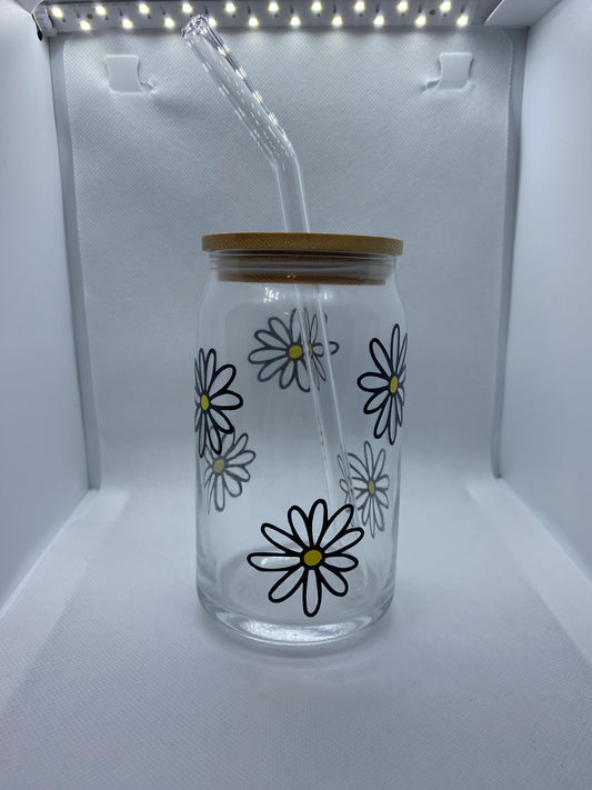 Daisy glass libbey cup